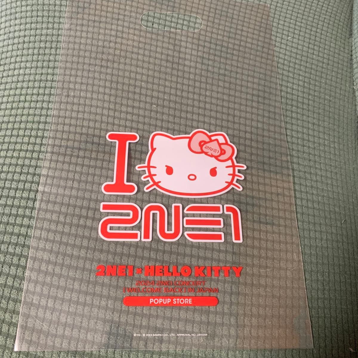 ハローキティ 2NE1 ブラインド ロングスリーブTシャツ L ショッパー付き ハローキティ 2NE1 ブラインド ロングスリーブTシャツ L