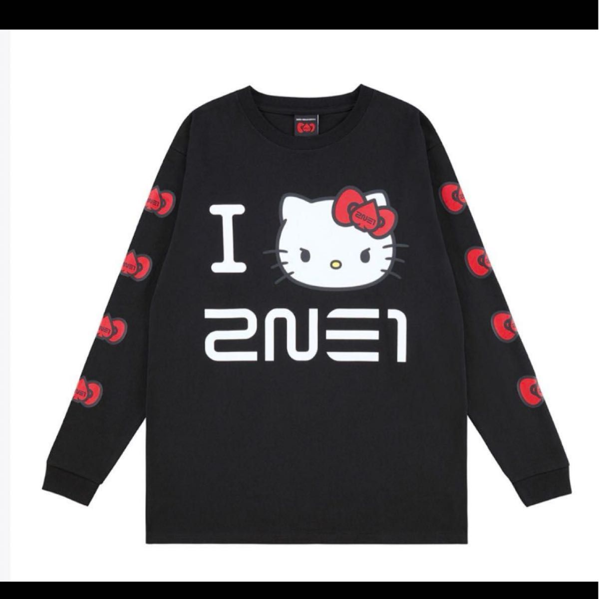 ハローキティ 2NE1 ブラインド ロングスリーブTシャツ L ショッパー付き ハローキティ 2NE1 ブラインド ロングスリーブTシャツ L