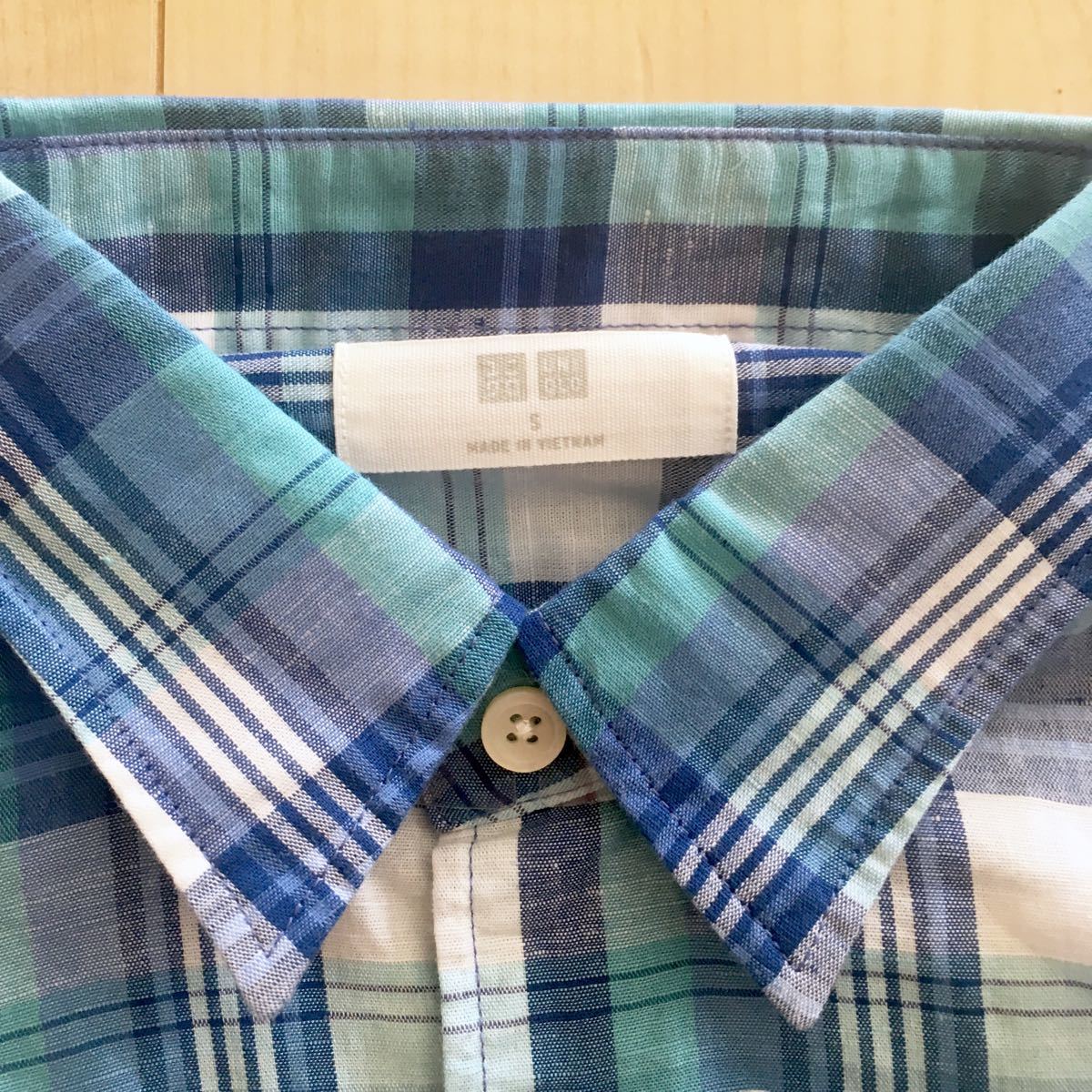 Paypayフリマ 新品 Uniqlo 半袖 リネン コットン チェックシャツ ブルー メンズs Paypayフリマ 新品 Uniqlo 半袖 リネン コットン チェックシャツ ブルー メンズs