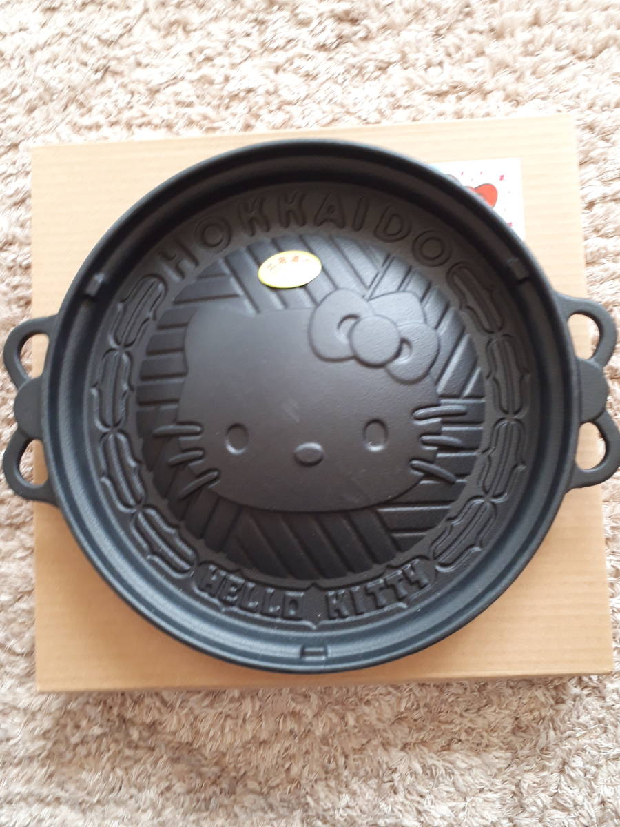 Yahoo!オークション - キティちゃん ジンギスカン鍋新品 28センチ Yahoo!オークション - キティちゃん ジンギスカン鍋新品 28センチ