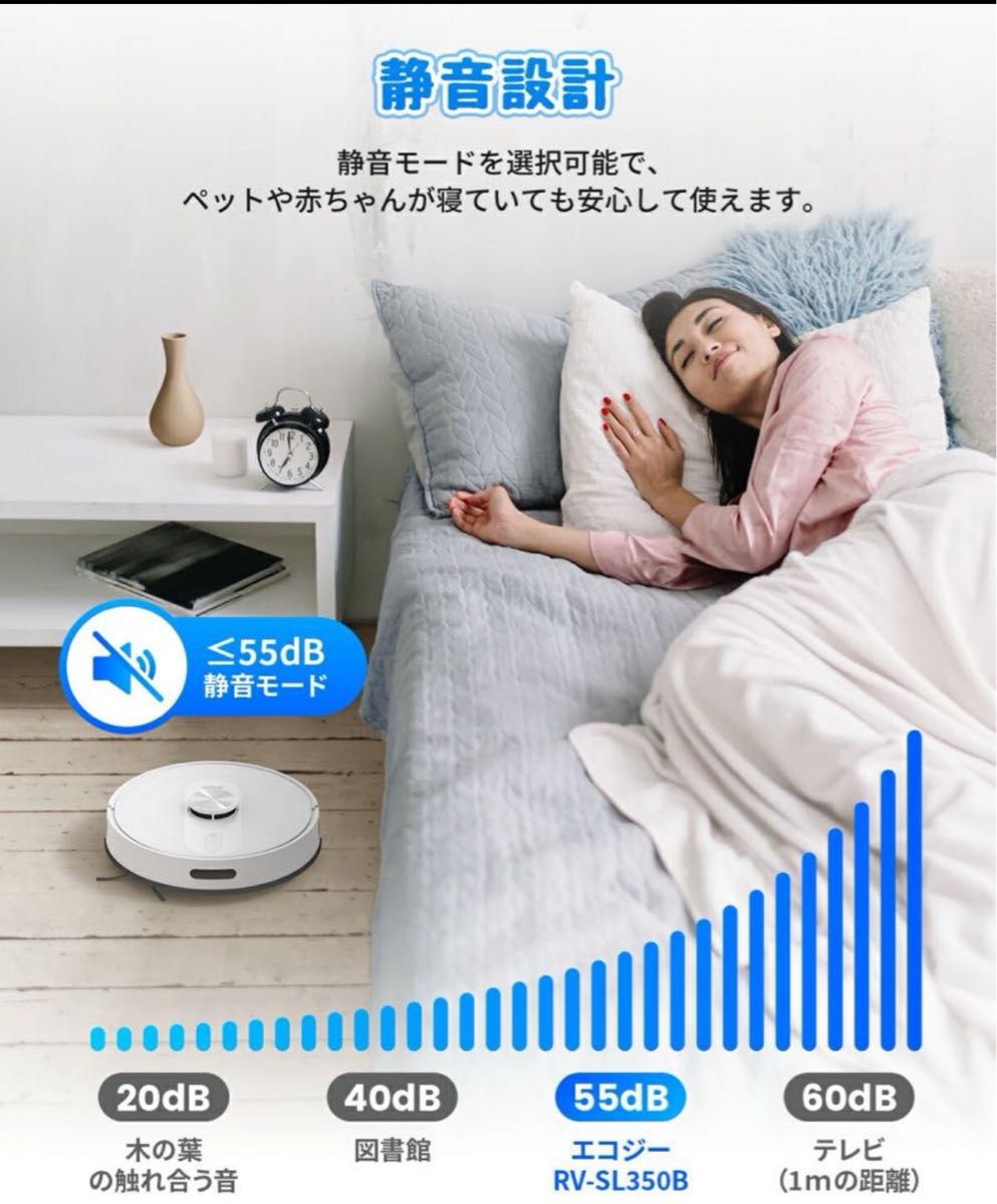 新品 ecozy ロボット掃除機 水拭き 両用 エコジー RV-SL350B 新品 ecozy ロボット掃除機 水拭き 両用 エコジー RV-SL350B