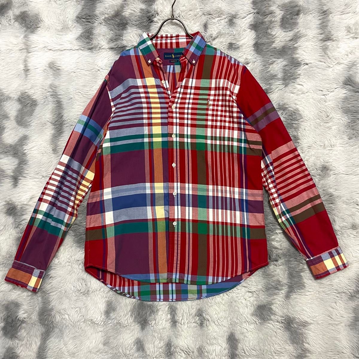 RALPH LAUREN】現行タグ ラルフローレン マルチカラー 長袖 RALPH LAUREN】現行タグ ラルフローレン マルチカラー 長袖