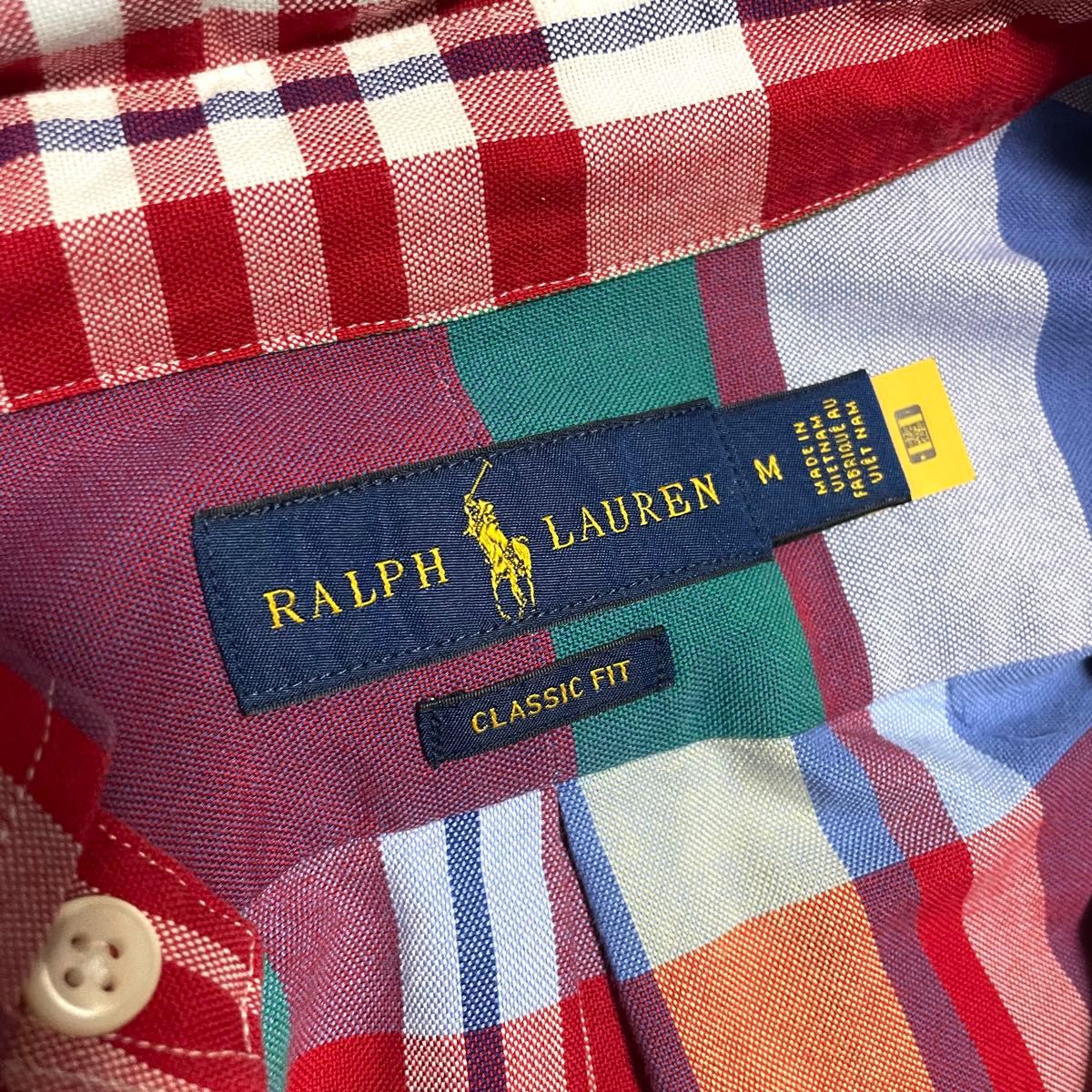 RALPH LAUREN】現行タグ ラルフローレン マルチカラー 長袖 RALPH LAUREN】現行タグ ラルフローレン マルチカラー 長袖