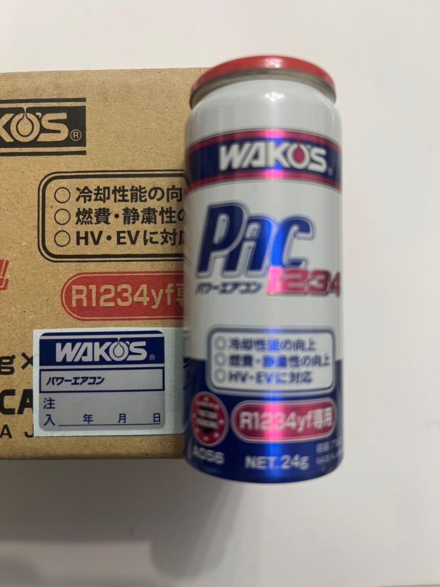 R1234yf用 ワコーズ パワーエアコン 施工ステッカー付き ワコーズ WAKOS PAC1234 パワーエアコン R1234yf専用 カー