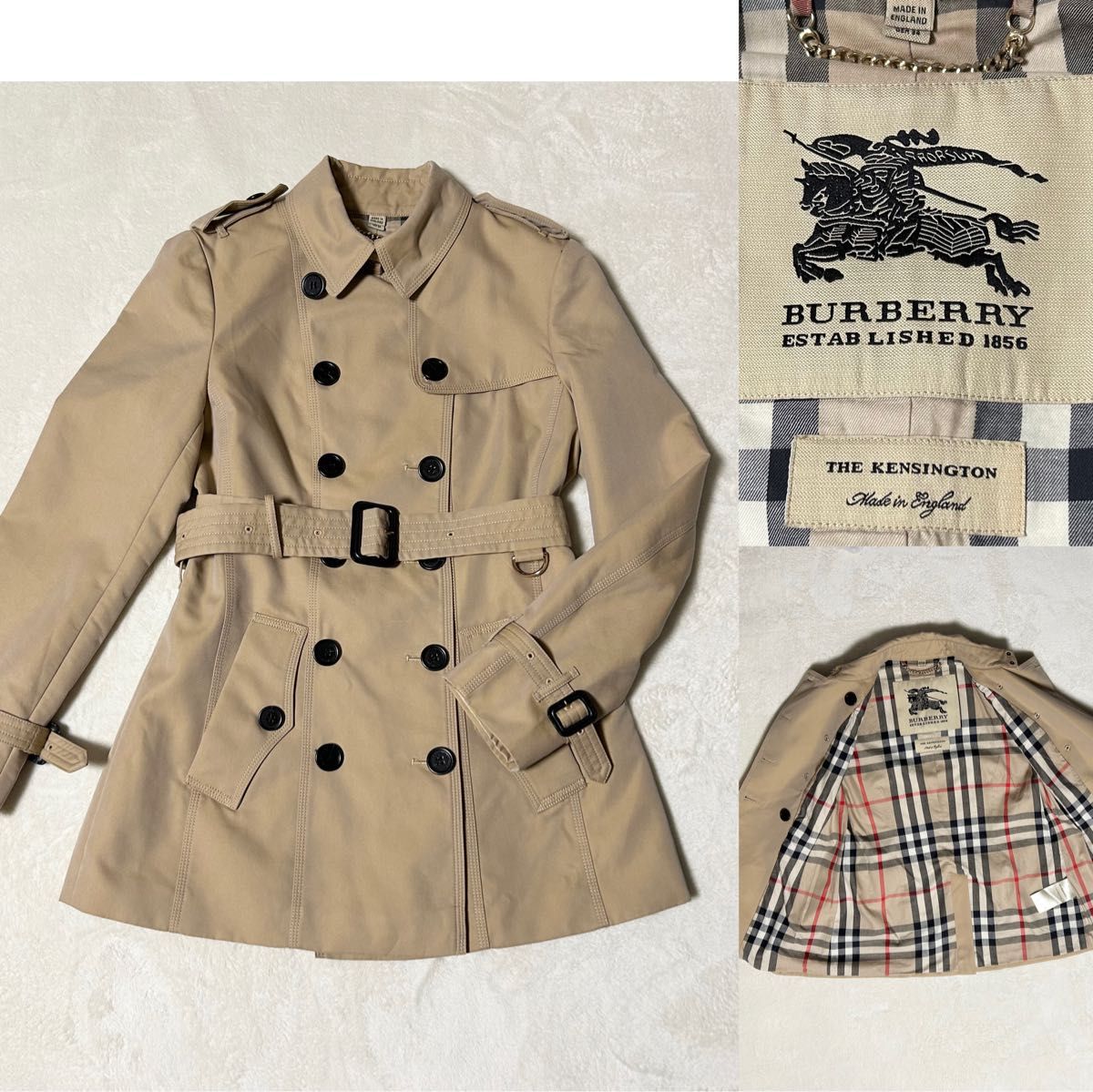 極美品 BURBERRY バーバリー ケンジントン コート トレンチ 極美品 BURBERRY バーバリー ケンジントン コート トレンチ