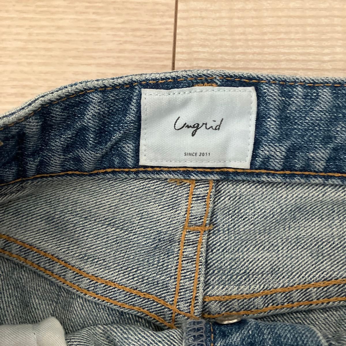 ungrid アングリッド ハイウエストルーズストレートデニム ungrid アングリッド ハイウエストルーズストレートデニム