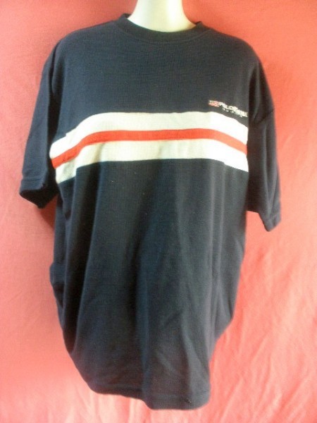 ＵＳＥＤ POLO Ｔシャツ サイズＬ 紺系_画像1