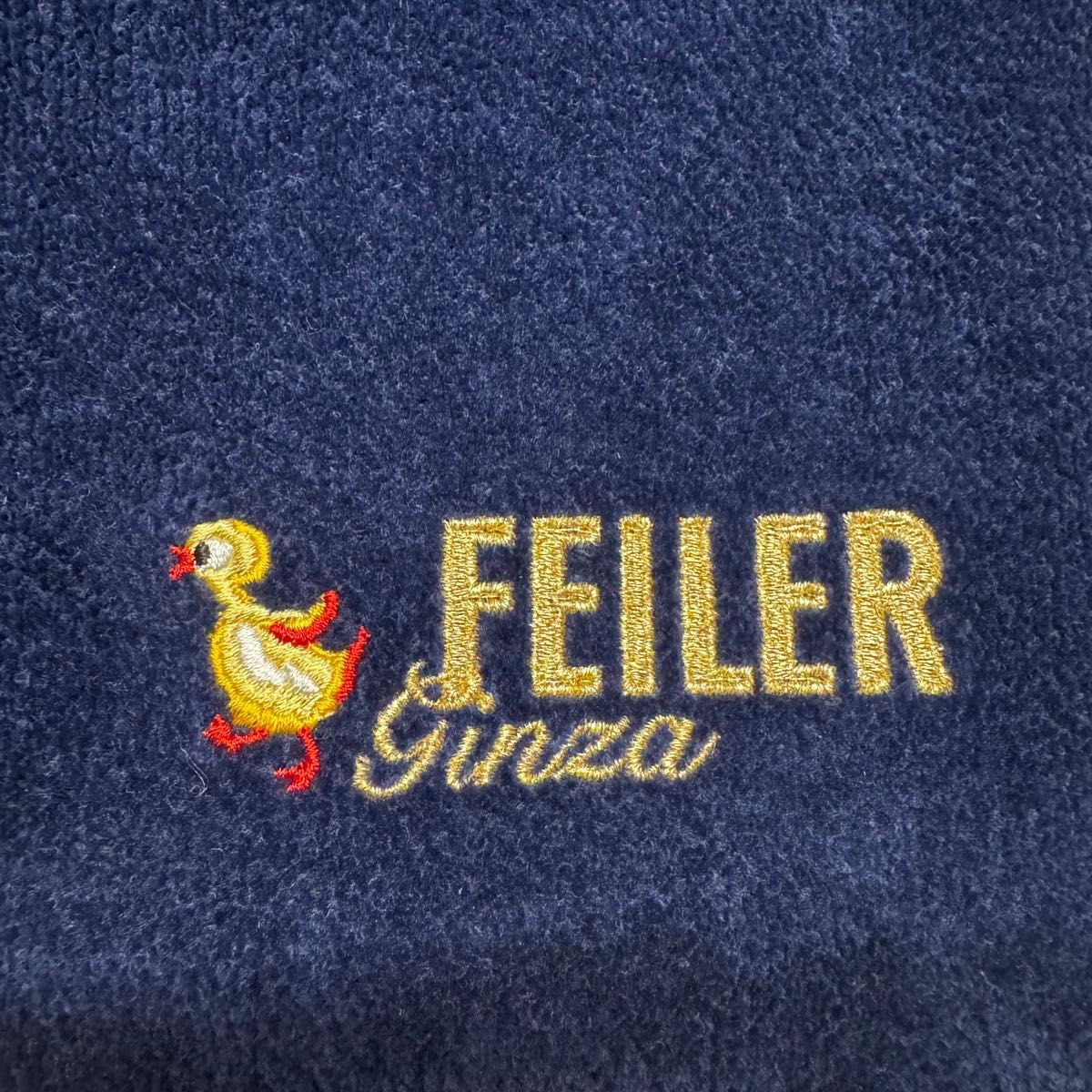 FEILER フェイラー 銀座店 10周年記念 アヒル ネイビー トート FEILER フェイラー 銀座店 10周年記念 アヒル ネイビー トート