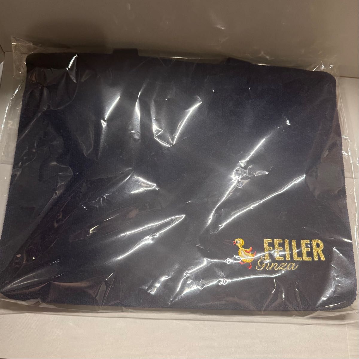 FEILER フェイラー 銀座店 10周年記念 アヒル ネイビー トート FEILER フェイラー 銀座店 10周年記念 アヒル ネイビー トート