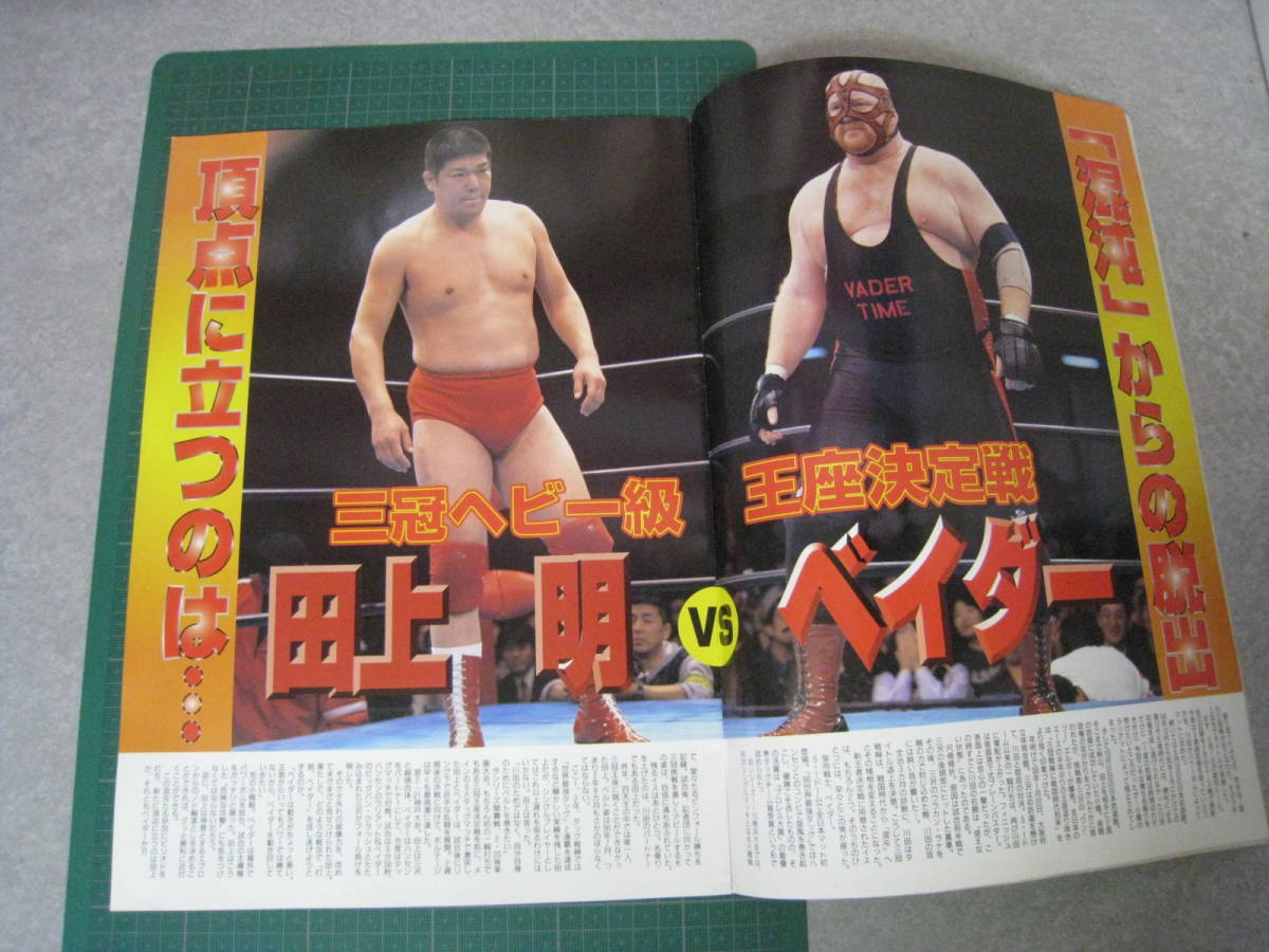 全日本プロレス　　'99エキサイトシリーズ　会場パンフレット　99・3・6　日本武道館「春の２大決戦」_画像3