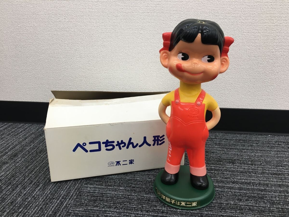 V727-SK14-1700 FUJIYA 不二家 ペコちゃん人形 首振り レトロ V727-SK14-1700 FUJIYA 不二家 ペコちゃん人形 首振り レトロ