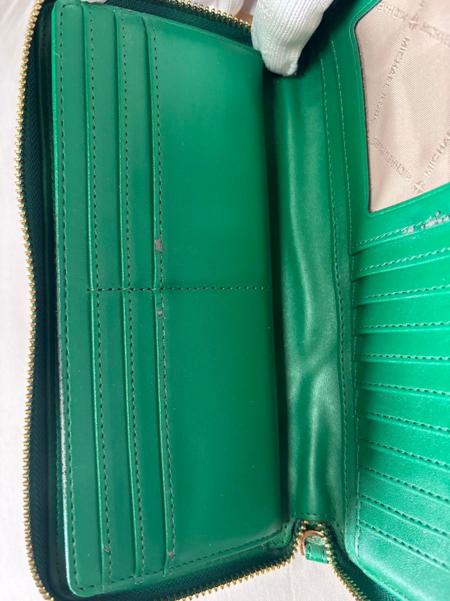 MICHAEL KORS マイケルコース 長財布 トライカラー グリーン MICHAEL KORS マイケルコース 長財布 トライカラー グリーン