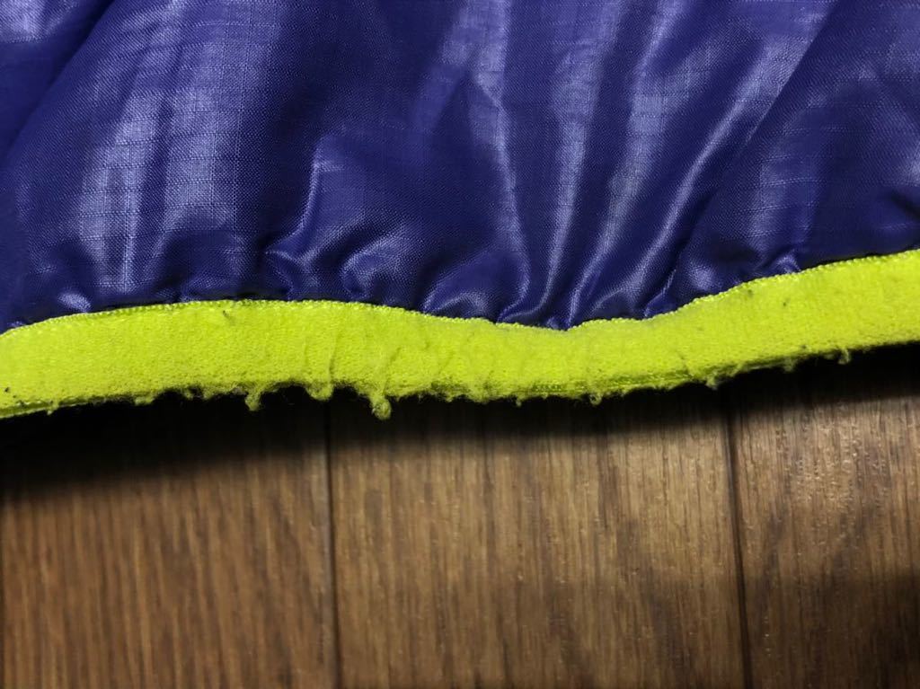 NIKE ナイキ ナイロンジャケット ジャンパー サイズ(XL) パープル×ネオングリーン フード付 中古品 上着 古着 服飾品 中古品【4843】F_画像9