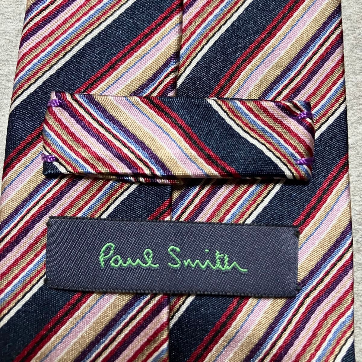未使用に近い】 Paul Smith ポールスミス ネクタイ シルク 未使用に近い】 Paul Smith ポールスミス ネクタイ シルク