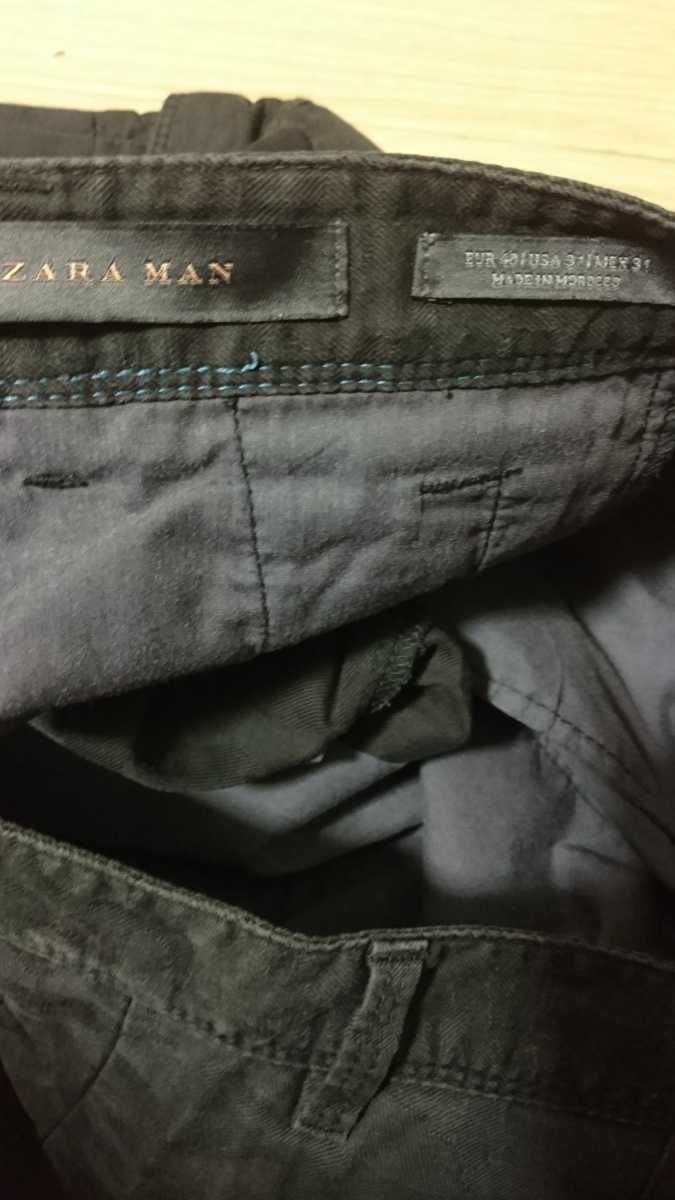 ZARA MAN　メンズ 　迷彩柄のカーゴパンツ　細身　　00.17040990_画像5