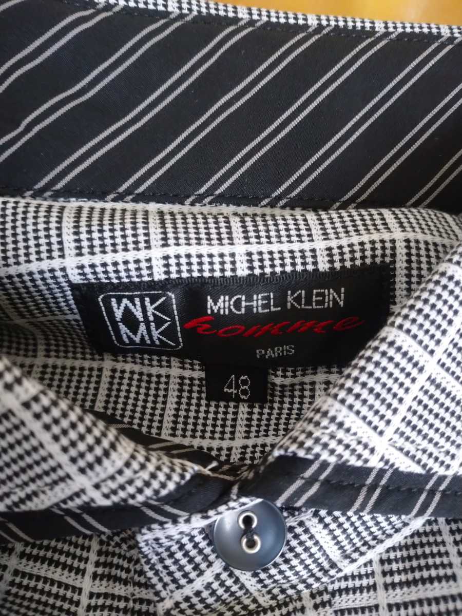 ミッシェルクラン★MICHEL KLEIN★メンズチェックシャツ 48_画像2