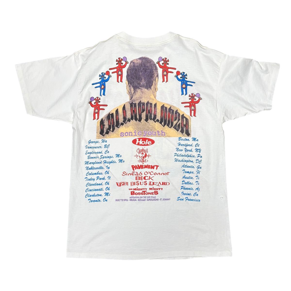 r120】1990's LOLLAPALOOZA 1995 Canada製 vintage Tシャツ r120】1990's LOLLAPALOOZA 1995 Canada製 vintage Tシャツ