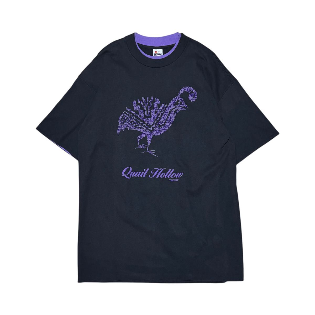 r22】1990's SIGNAL USA製 vintage アニマル Tシャツ ブラック r22】1990's SIGNAL USA製 vintage アニマル Tシャツ ブラック