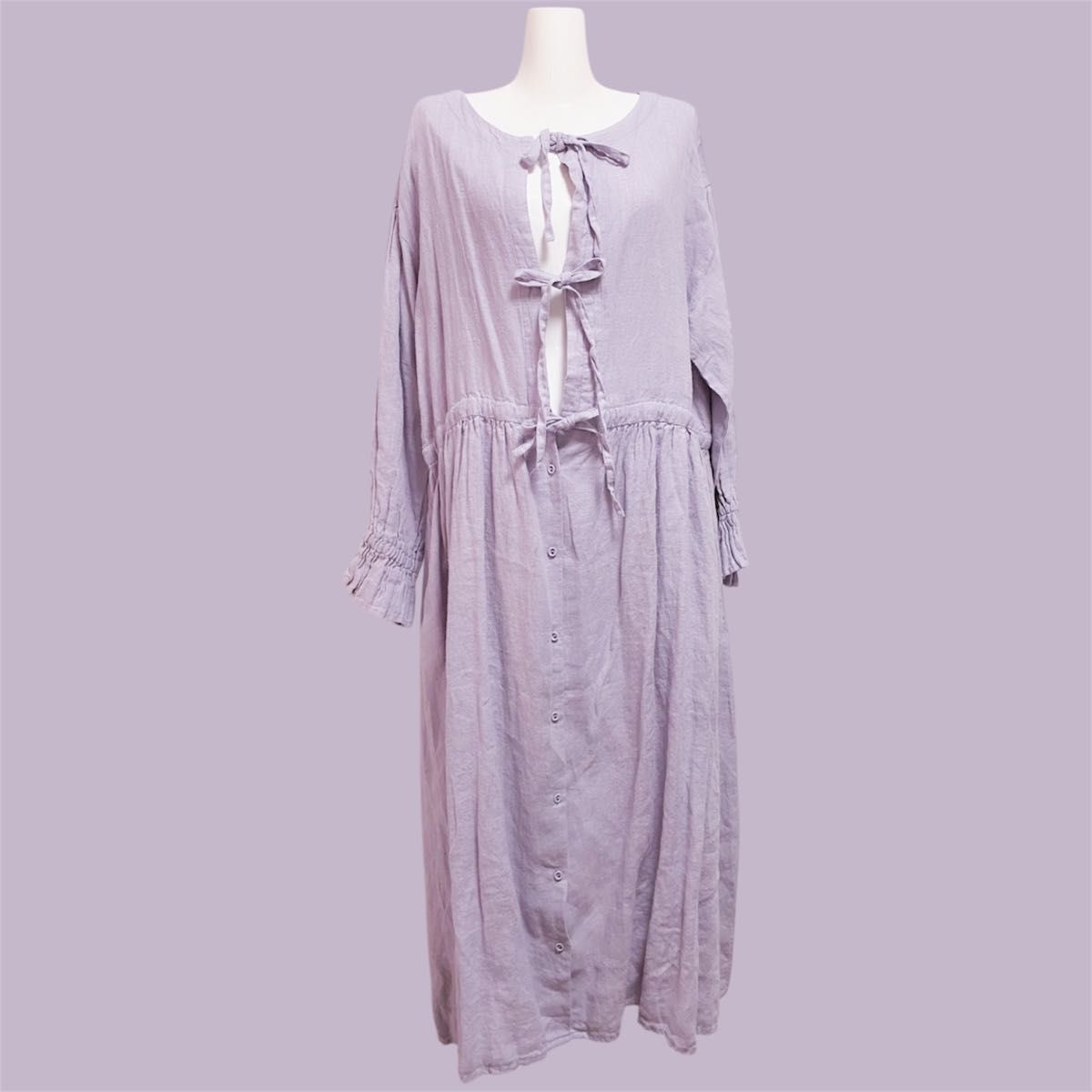 新品 タグ sm2 Kazumi コラボ リネン 前後着 ワンピース 新品 タグ sm2 Kazumi コラボ リネン 前後着 ワンピース