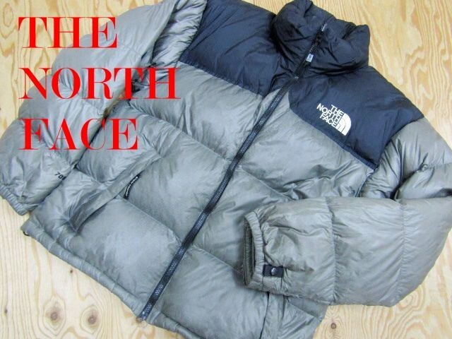 ☆ノースフェイス NORTHFACE☆ヌプシダウンジャケット グレー ☆ノースフェイス NORTHFACE☆ヌプシダウンジャケット グレー