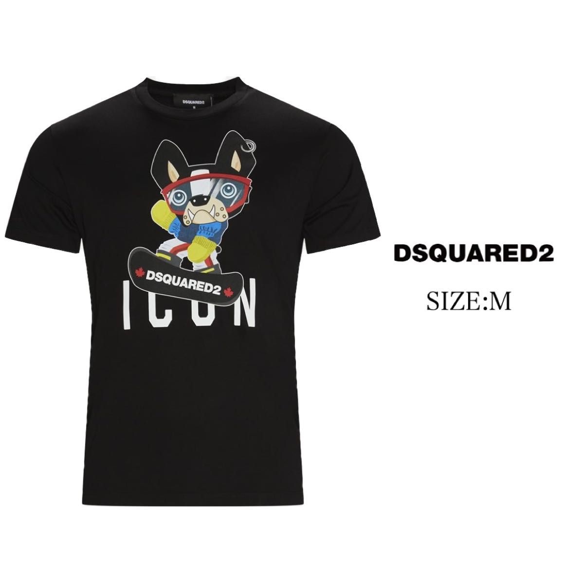 美品 21AW DSQUARED2 Tシャツ ディースクエアード チロ M 美品 21AW DSQUARED2 Tシャツ ディースクエアード チロ M