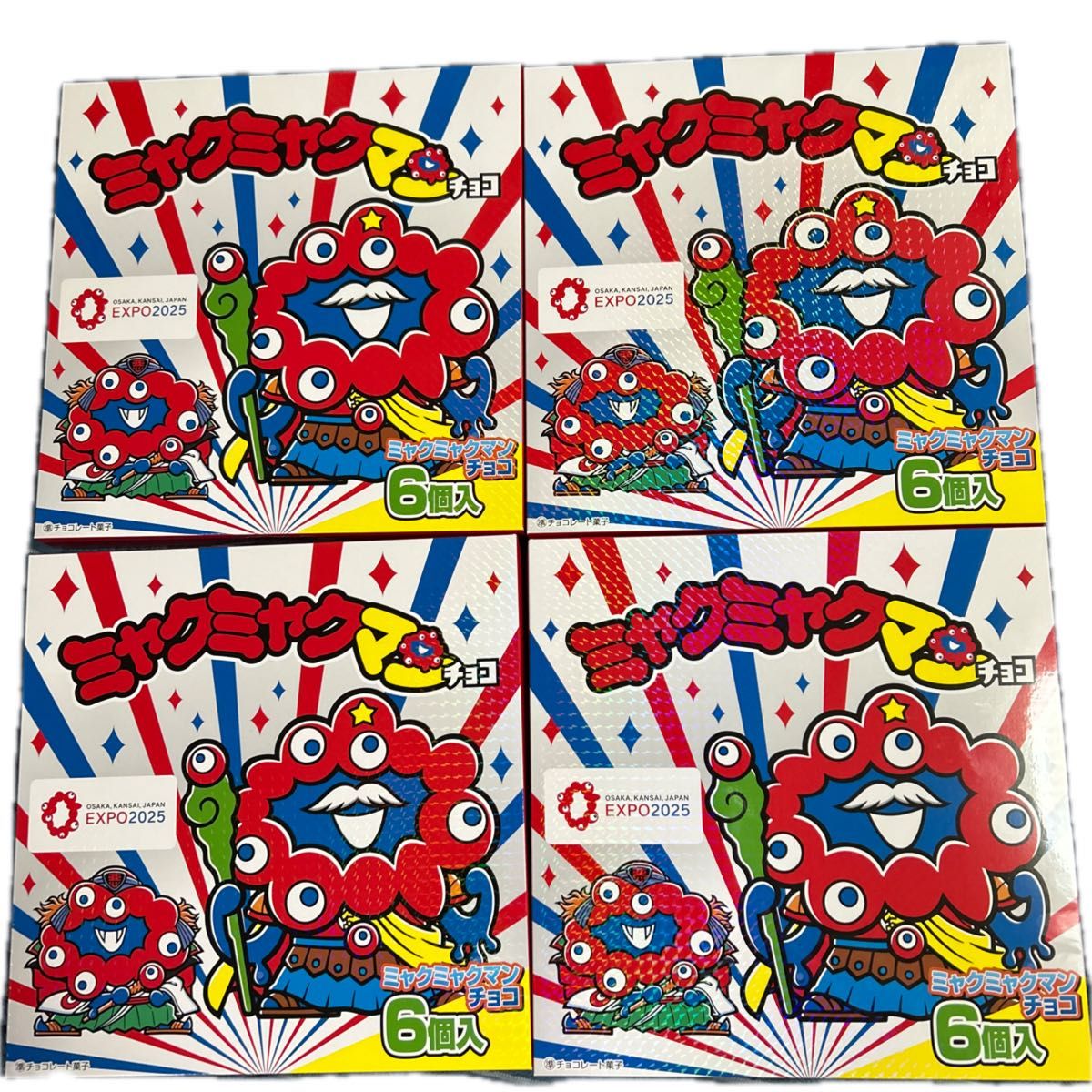 新品未開封/4箱セット】ミャクミャクマンチョコ/6個入1BOX×4BOX 新品未開封/4箱セット】ミャクミャクマンチョコ/6個入1BOX×4BOX