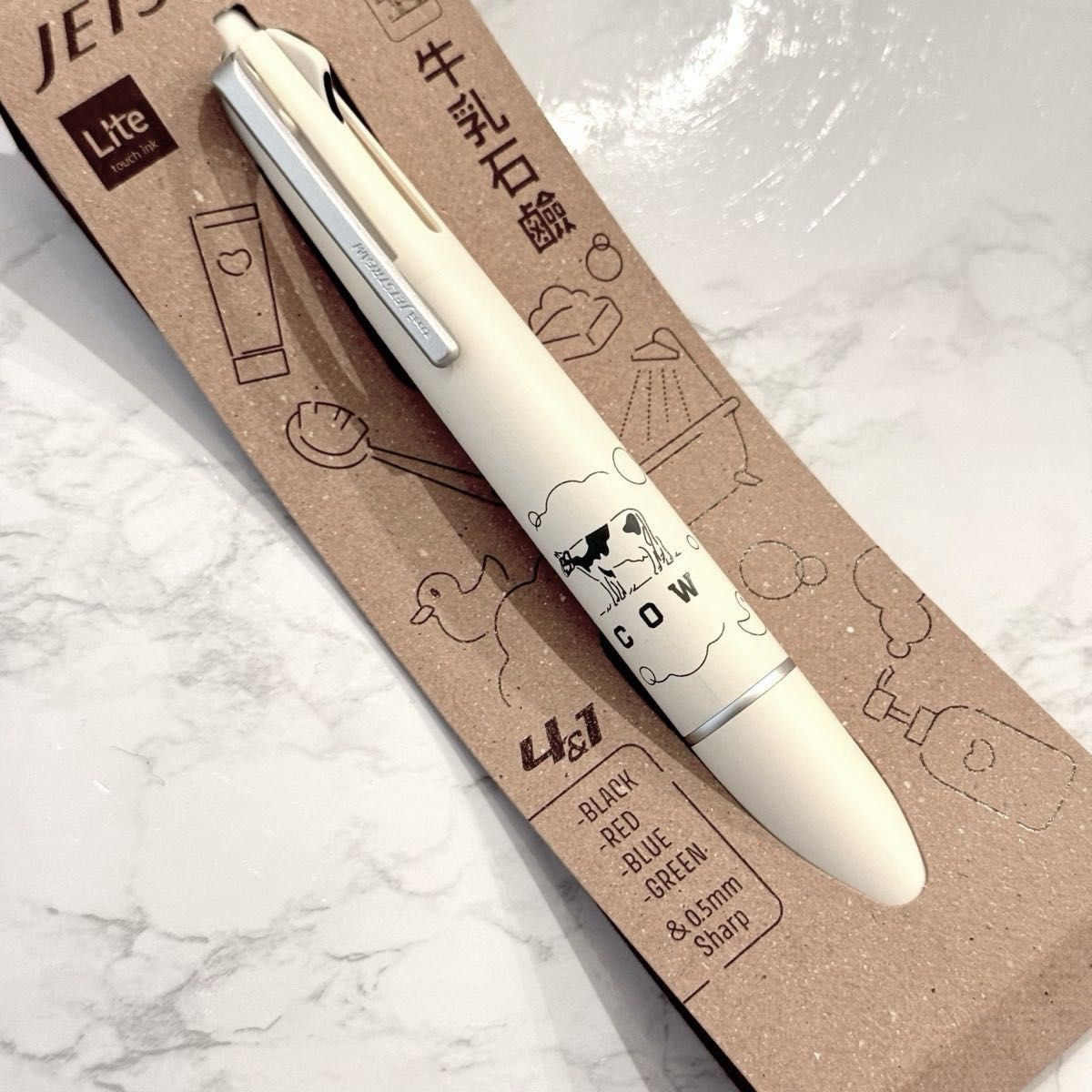 三菱鉛筆 牛乳石鹸 コラボ ジェットストリーム 4&1 ソープ 三菱鉛筆 牛乳石鹸 コラボ ジェットストリーム 4&1 ソープ