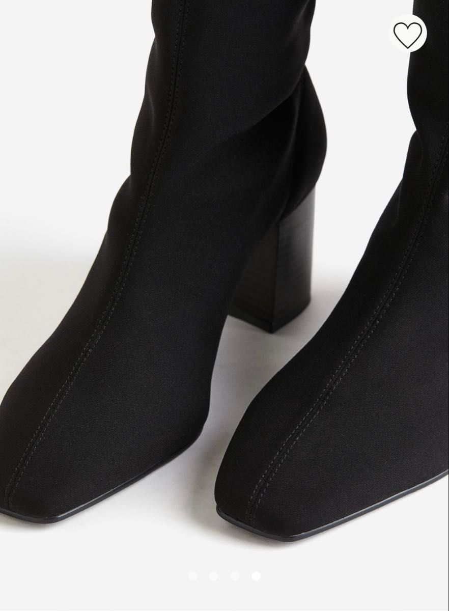 H&M ロングブーツ ブラック ニーハイブーツ 黒 size37 33 5 新品 H&M ロングブーツ ブラック ニーハイブーツ 黒 size37 33 5 新品