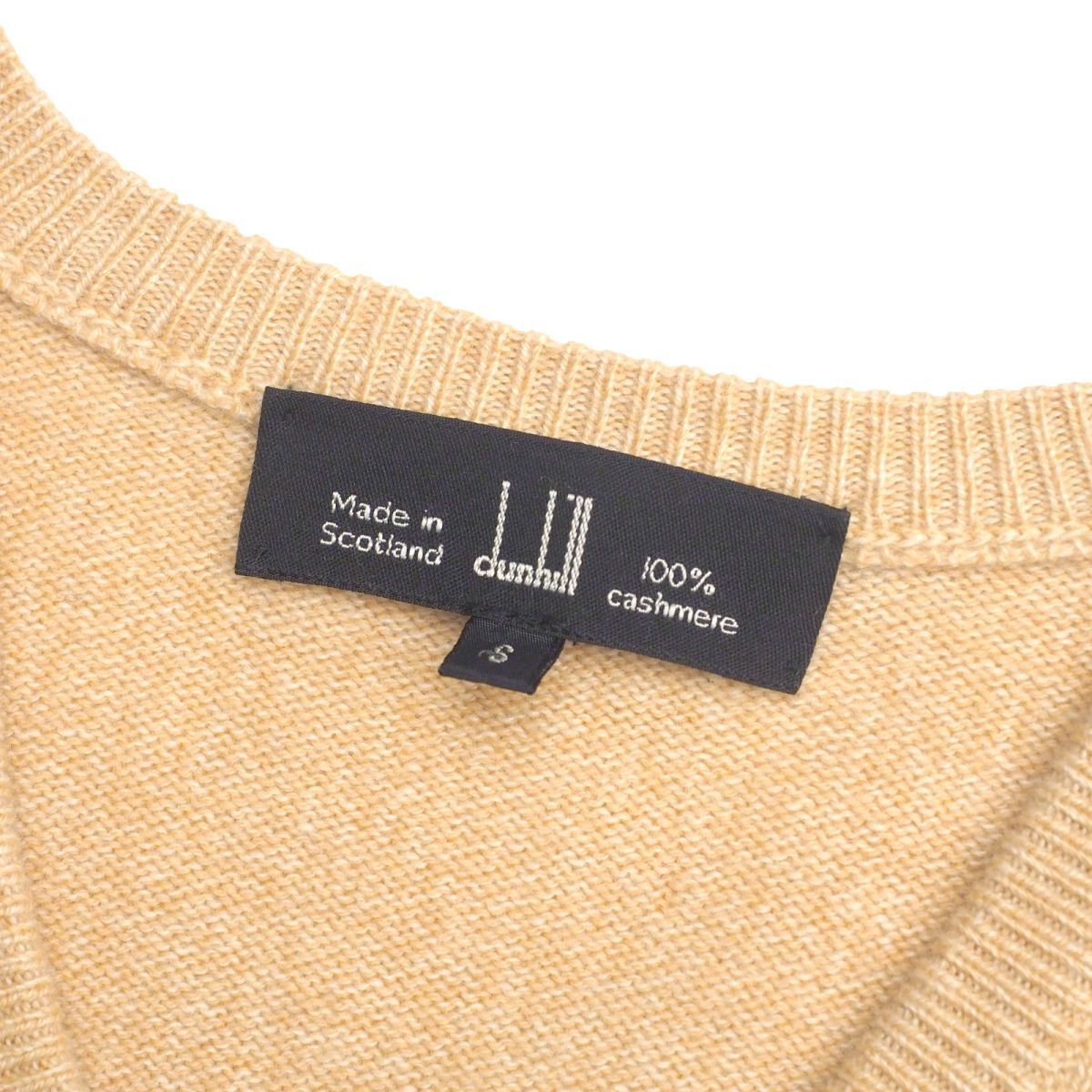 MH2586□スコットランド製*ダンヒル/dunhill*メンズS*総カシミヤ MH2586□スコットランド製*ダンヒル/dunhill*メンズS*総カシミヤ