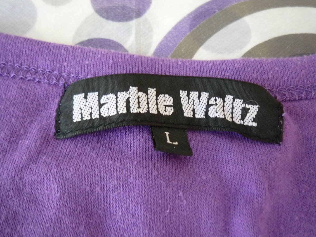 *Marble Waltz long sleeve T shirt Logo purple (L)