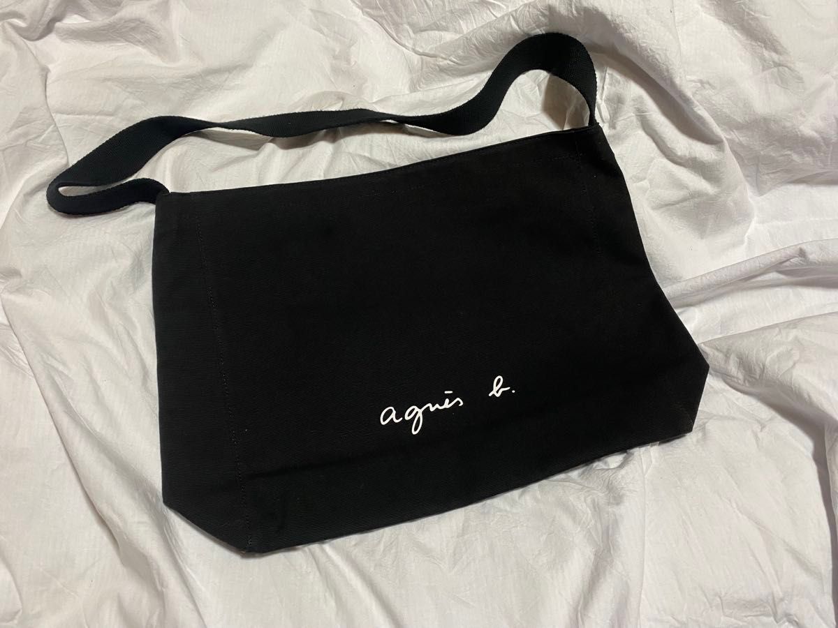 agnes b アニエスベー WEB限定 ロゴショルダーバッグ 黒|Yahoo agnes b アニエスベー WEB限定 ロゴショルダーバッグ 黒|Yahoo