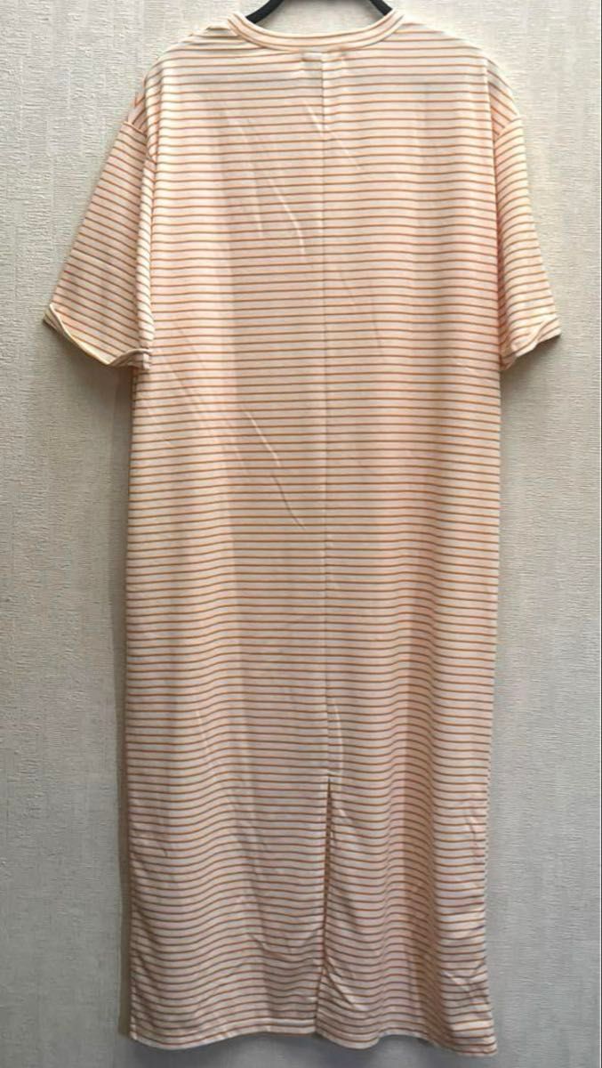 レディースボーダーロング Tシャツ