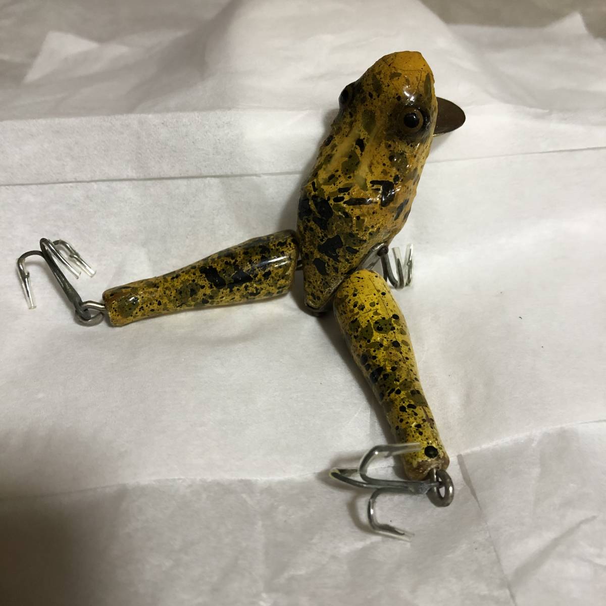Vintage antique PAW-PAW 1900 period lure frog : Real Yahoo auction salling
