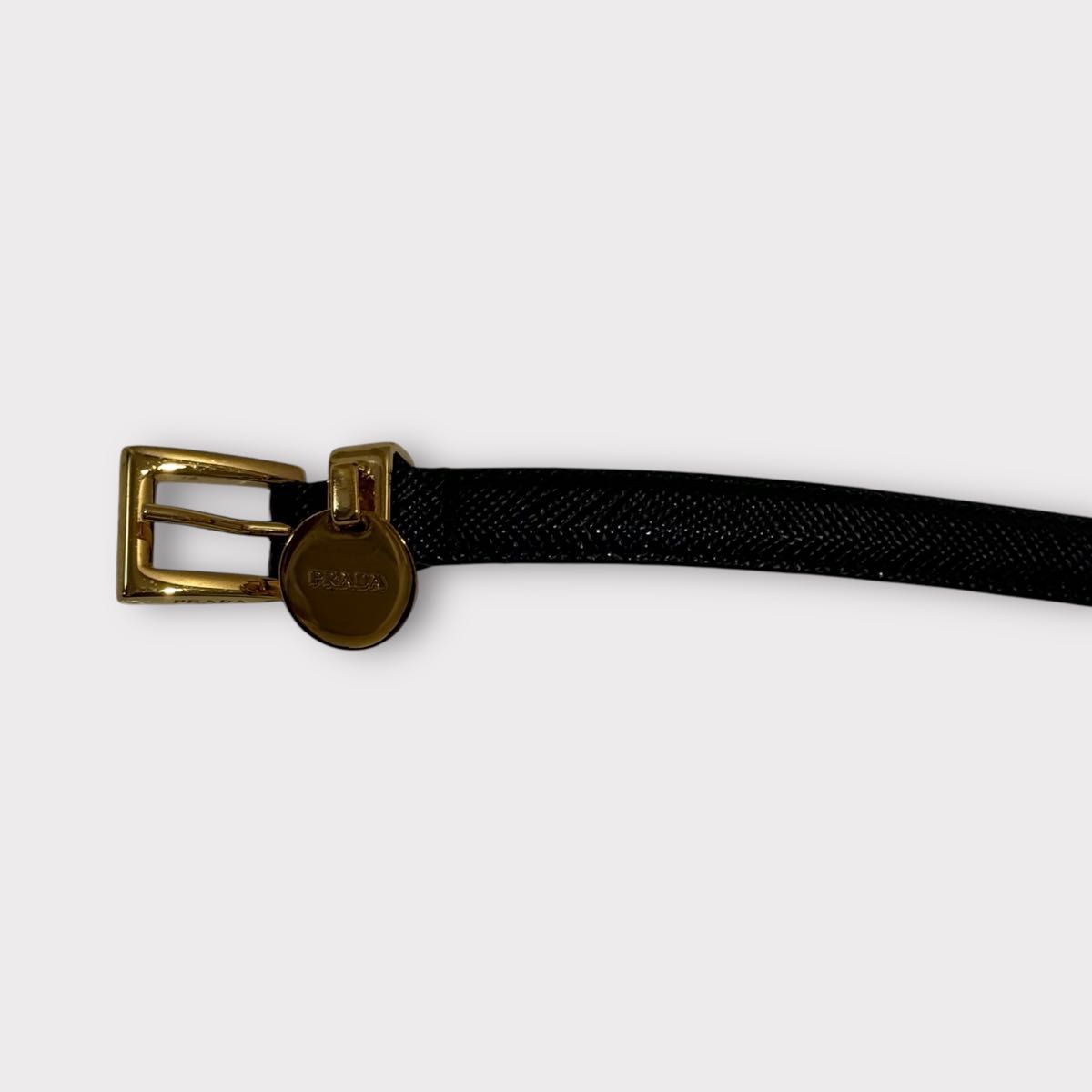超美品 PRADA プラダ レザー ベルト ブレスレット 黒 S|Yahoo 超美品 PRADA プラダ レザー ベルト ブレスレット 黒 S|Yahoo