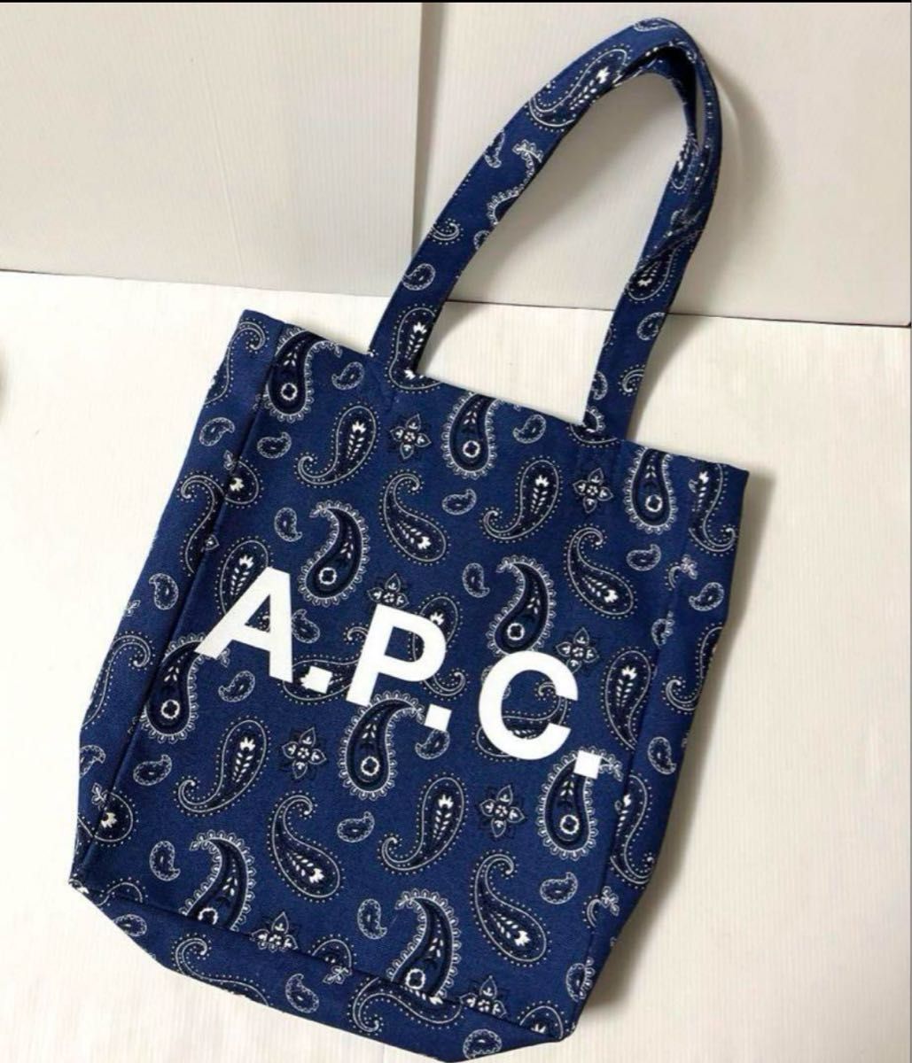 新品未使用】A P C アーペーセー ペイズリー トートバッグ 新品未使用】A P C アーペーセー ペイズリー トートバッグ