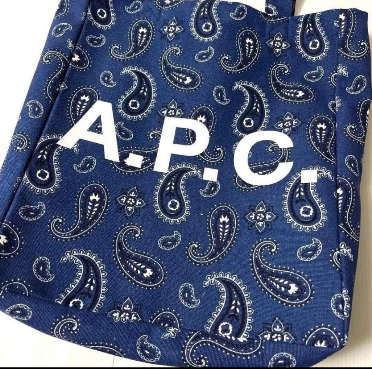 新品未使用】A P C アーペーセー ペイズリー トートバッグ 新品未使用】A P C アーペーセー ペイズリー トートバッグ
