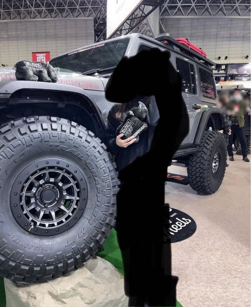 BLACK RHINO オートサロン2024 ぬいぐるみ　ステッカー BLACK RHINO オートサロン2024 ぬいぐるみステッカー