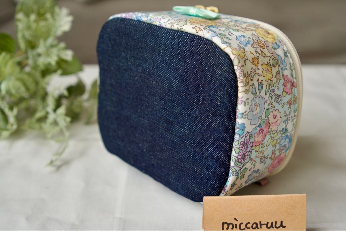 ハンドメイド ミニバニティポーチ garden patchwork｜Yahoo
