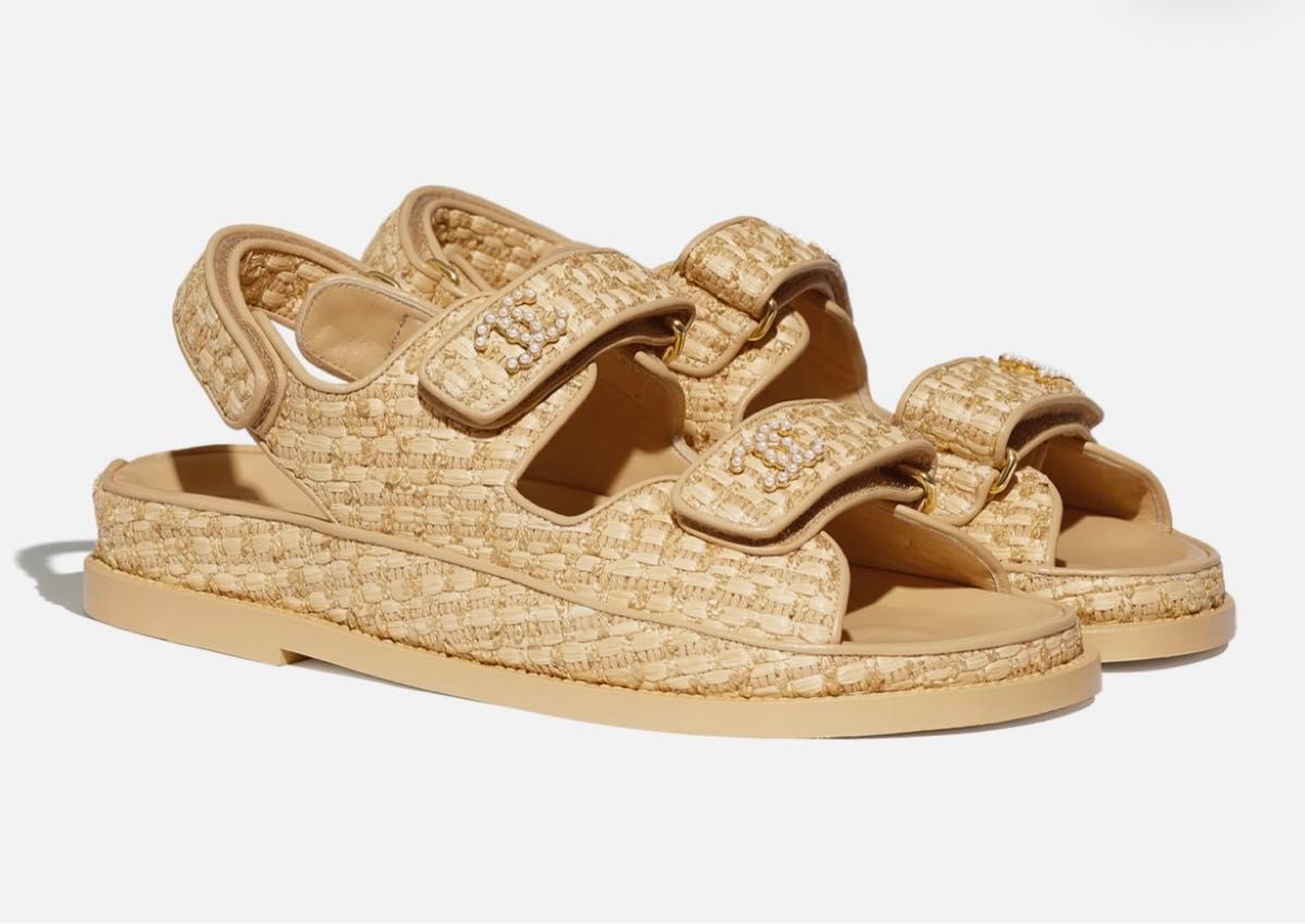 CHANEL シャネル スポーツサンダル ファブリック 37C|Yahoo CHANEL シャネル スポーツサンダル ファブリック 37C|Yahoo