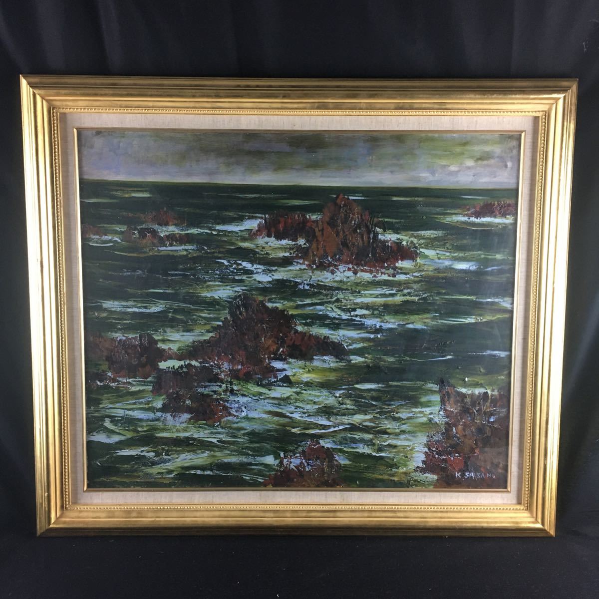 Yahoo!オークション - 董40) 肉筆 油絵 笹野健太 20号 額サイズ Yahoo!オークション - 董40) 肉筆 油絵 笹野健太 20号 額サイズ