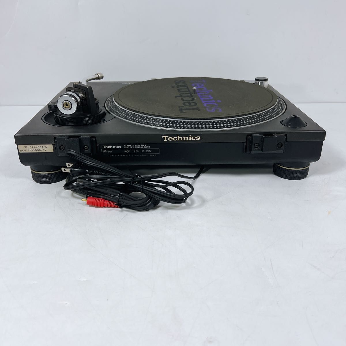 Technics テクニクス SL-1200MK3 DJ ターンテーブル レコード Technics テクニクス SL-1200MK3 DJ ターンテーブル レコード