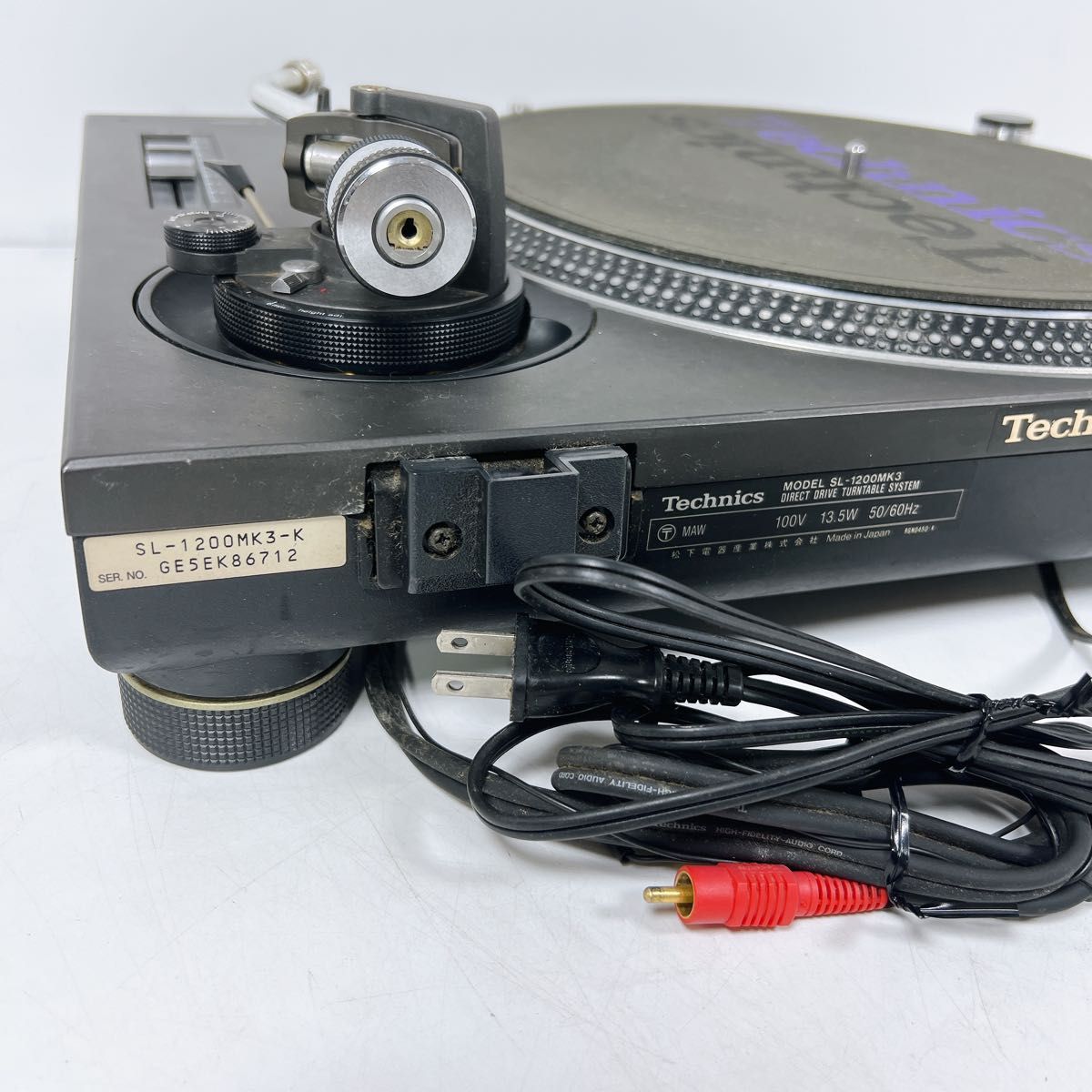 Technics テクニクス SL-1200MK3 DJ ターンテーブル レコード Technics テクニクス SL-1200MK3 DJ ターンテーブル レコード