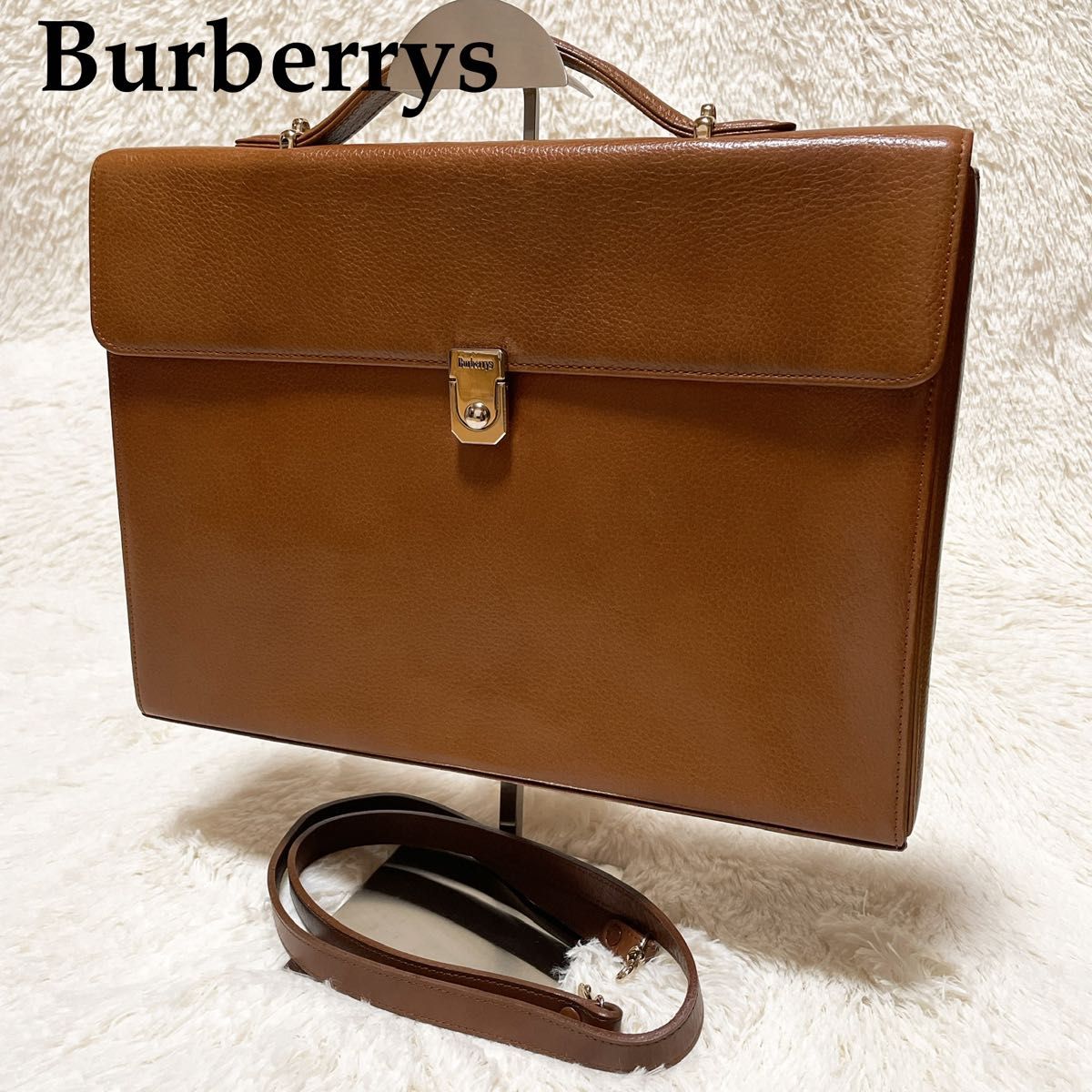 Burberrys バーバリーズレザーショルダーバッグ ビジネスバッグ Burberrys バーバリーズレザーショルダーバッグ ビジネスバッグ