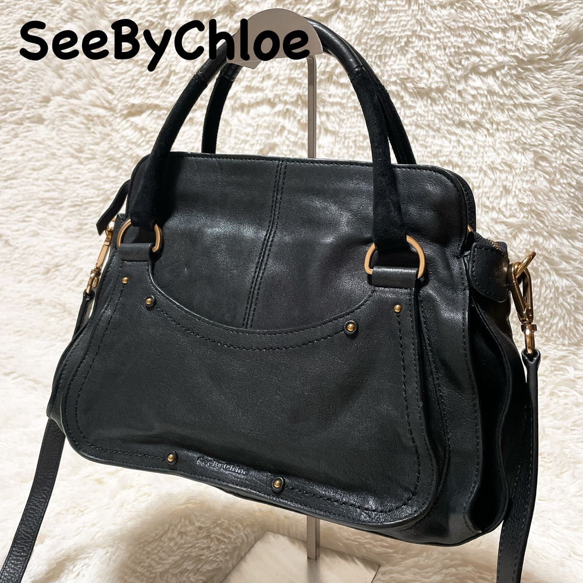 2way】SeeByChloe シーバイクロエレザーショルダーバッグ 2way】SeeByChloe シーバイクロエレザーショルダーバッグ