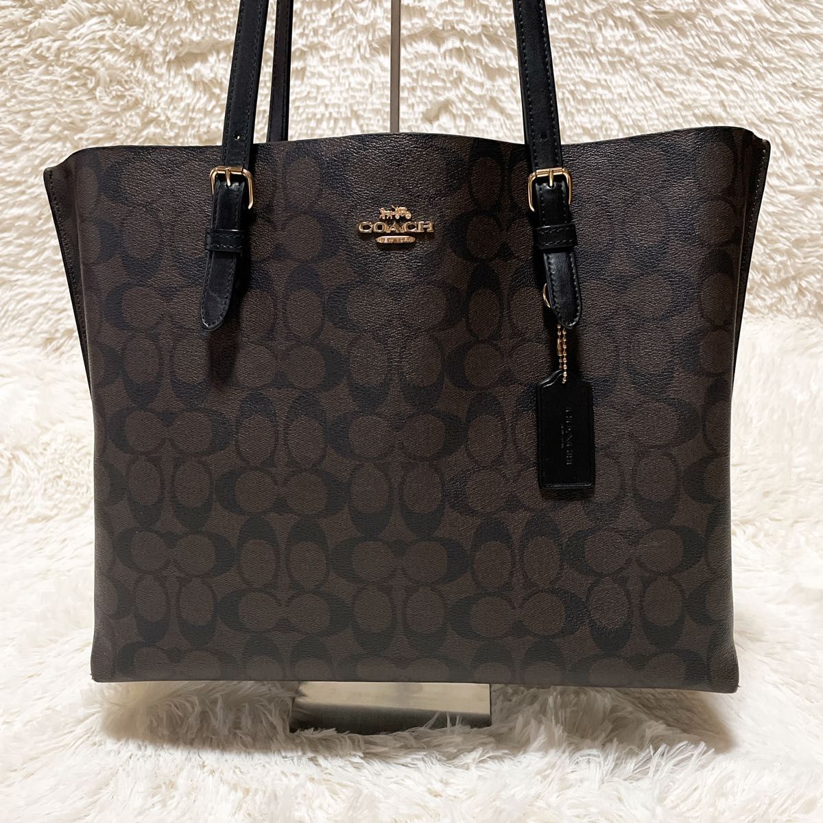 A4】COACH コーチ シグネチャー PVC トートバッグ ワン A4】COACH コーチ シグネチャー PVC トートバッグ ワン