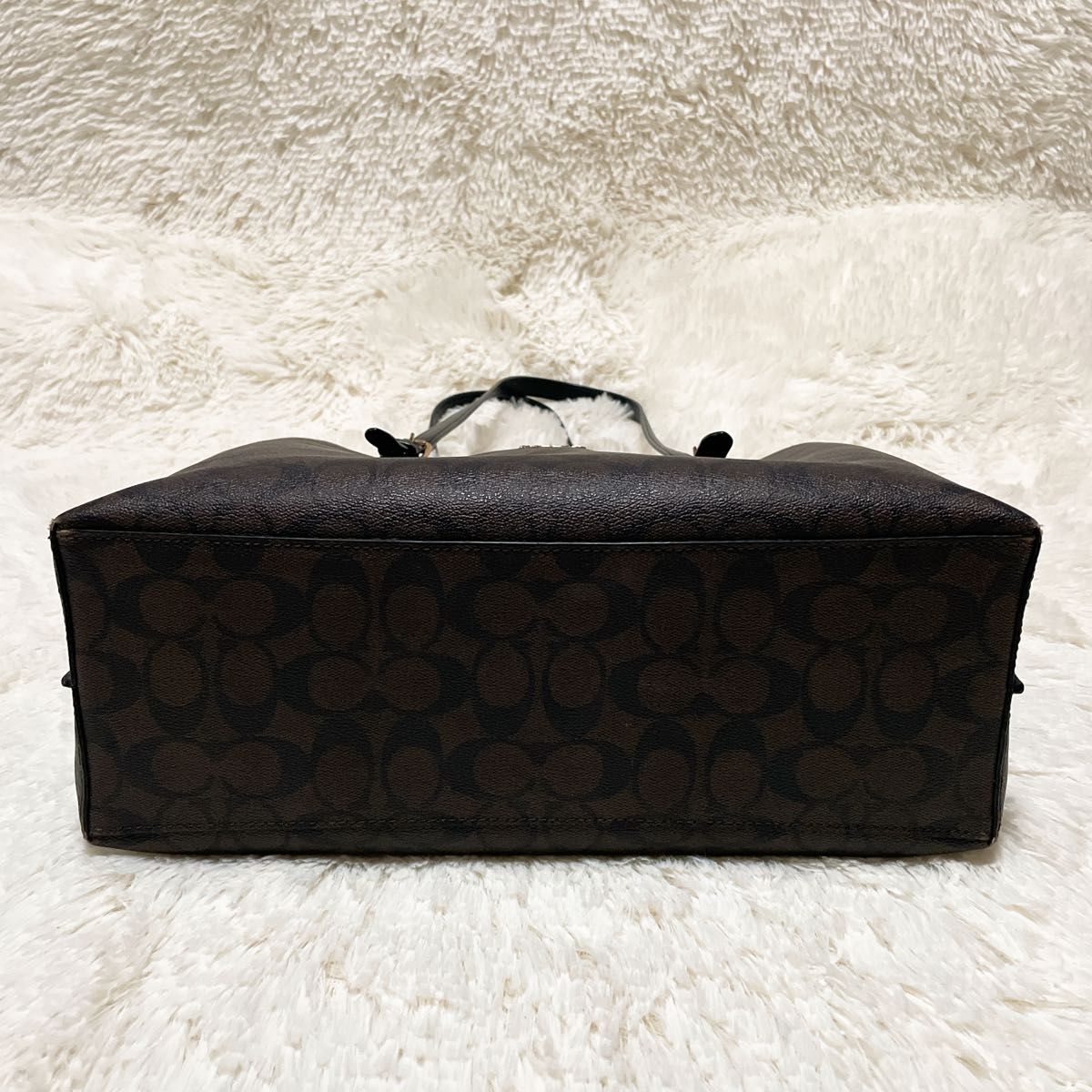 A4】COACH コーチ シグネチャー PVC トートバッグ ワン A4】COACH コーチ シグネチャー PVC トートバッグ ワン