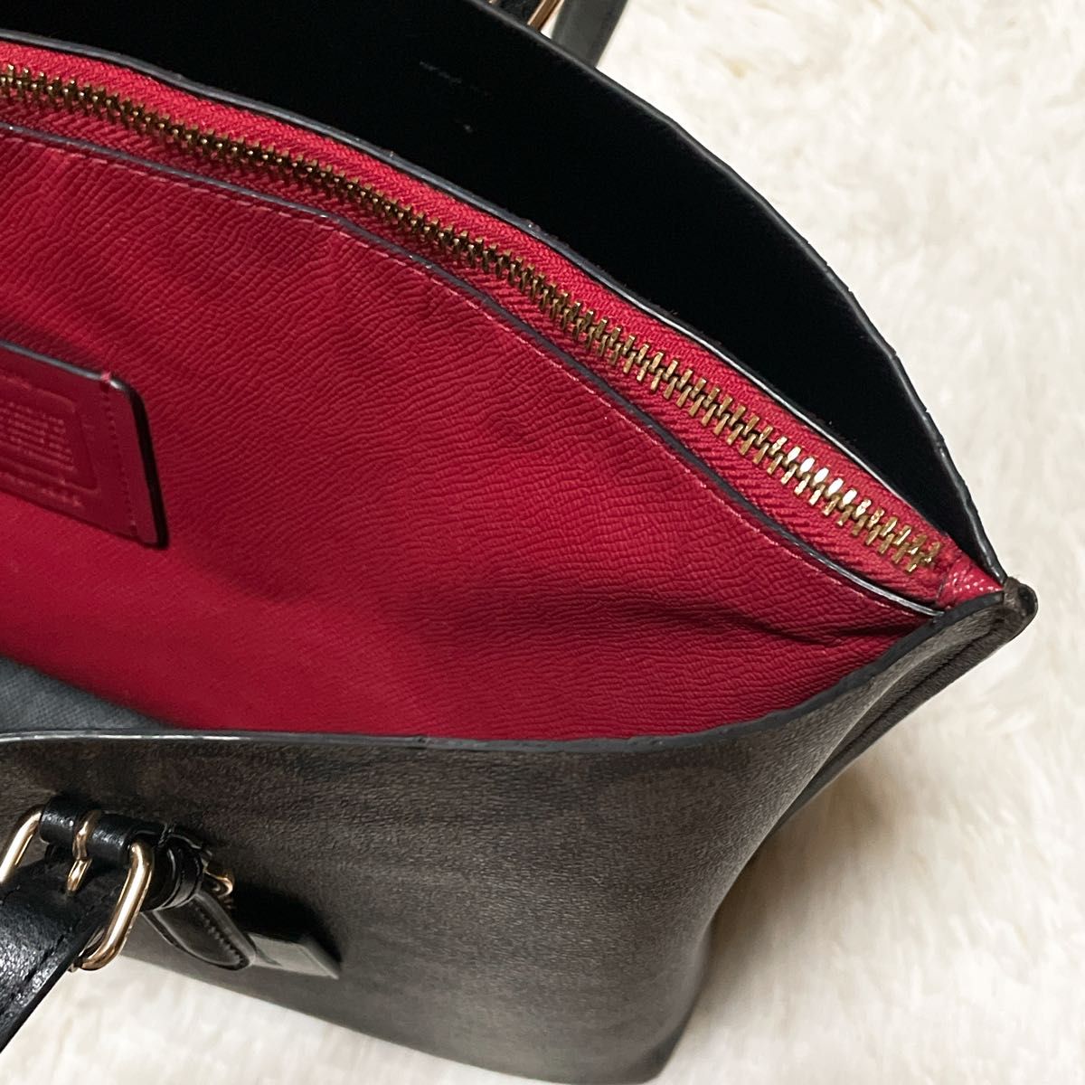 A4】COACH コーチ シグネチャー PVC トートバッグ ワン A4】COACH コーチ シグネチャー PVC トートバッグ ワン
