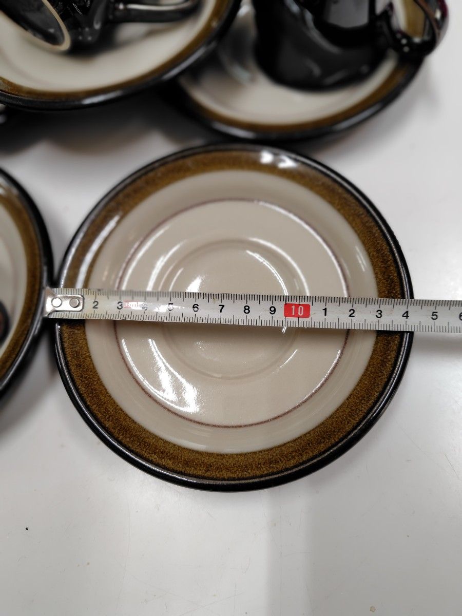 HOYA CHINA カップ&ソーサー5客セット ブラック系|Yahoo HOYA CHINA カップ&ソーサー5客セット ブラック系|Yahoo