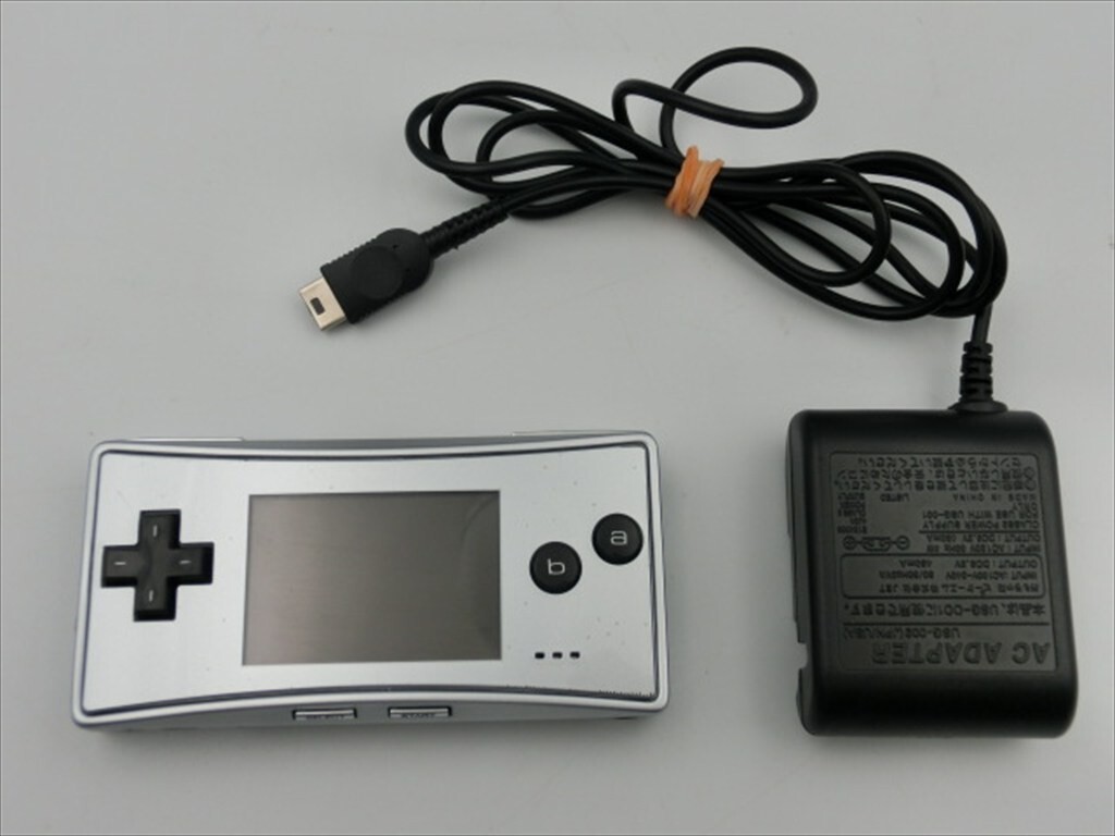 T【2y-18】【60サイズ】△ゲームボーイミクロ シルバー 充電器 T【2y-18】【60サイズ】△ゲームボーイミクロ シルバー 充電器