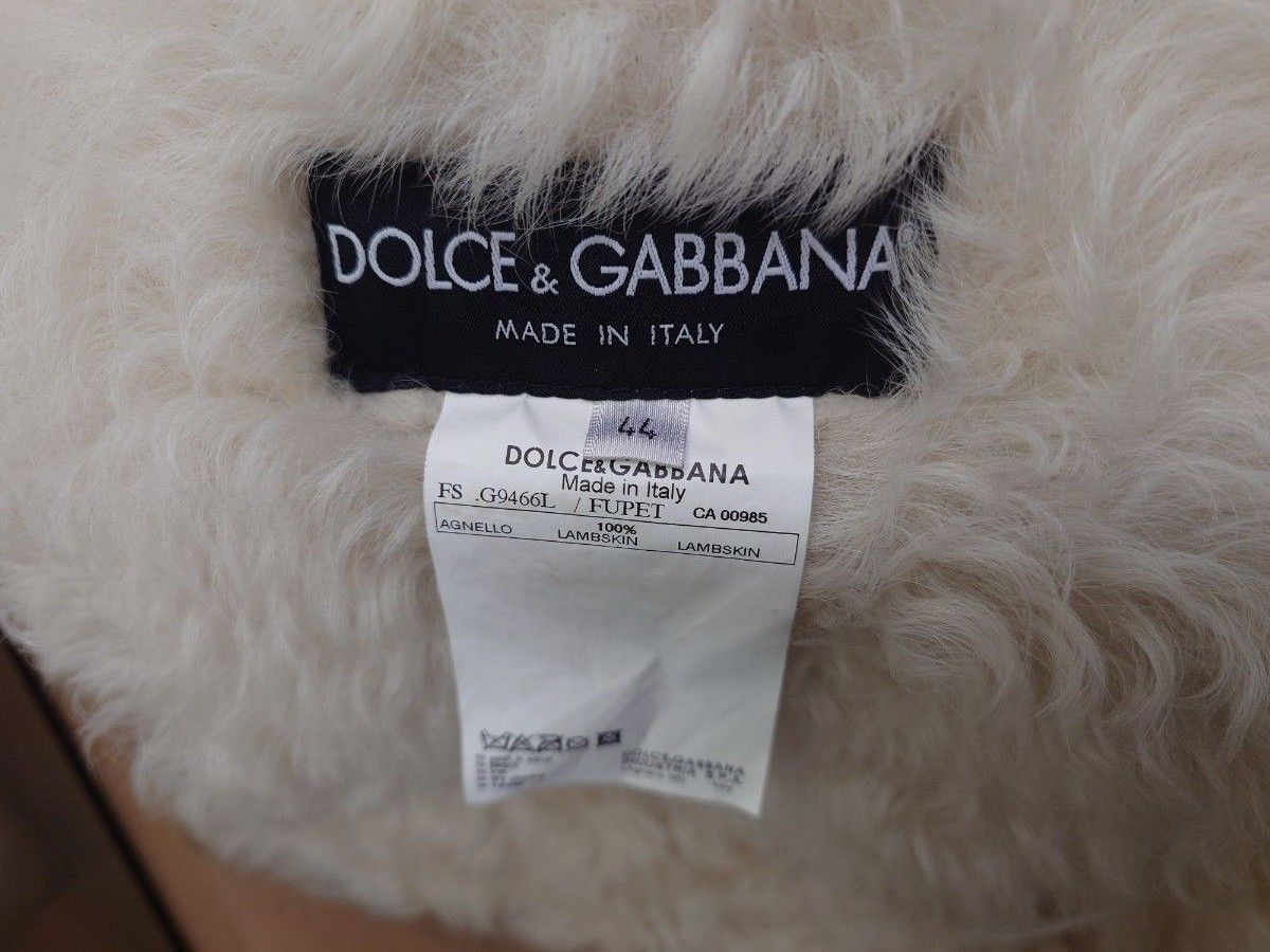 定価128万円 DOLCE&GABBANA 最高級 ムートン ショートコート 44 定価128万円 DOLCE&GABBANA 最高級 ムートン ショートコート 44